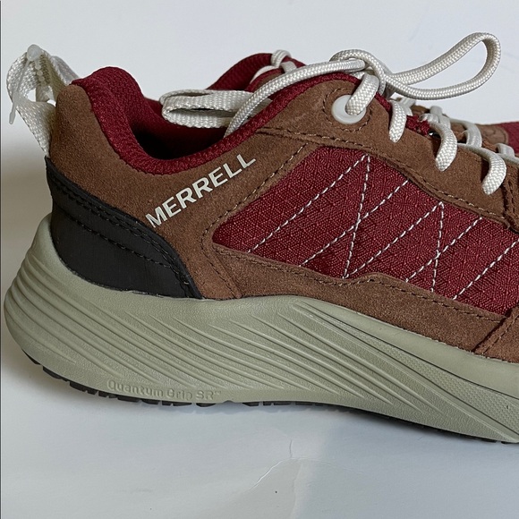 Merrell Tortoise Shell Burgundy and Brown Athletic Shoes, women’s size 6 - Picture 3 of 10